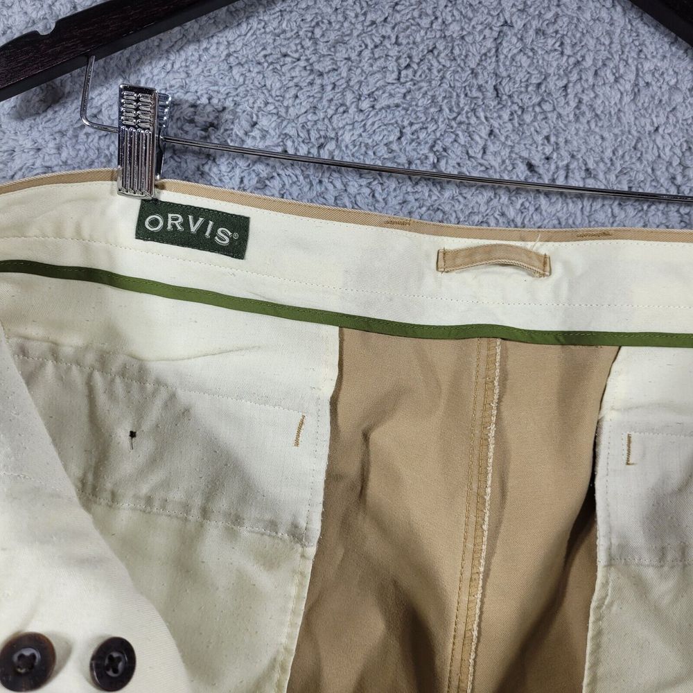 ORVIS Mens ULTIMATE PLEATED KHAKI CHINO Pants 8K57 Size 40‎ X 27
